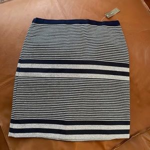 Jcrew skirt size 8 blue and white stripe